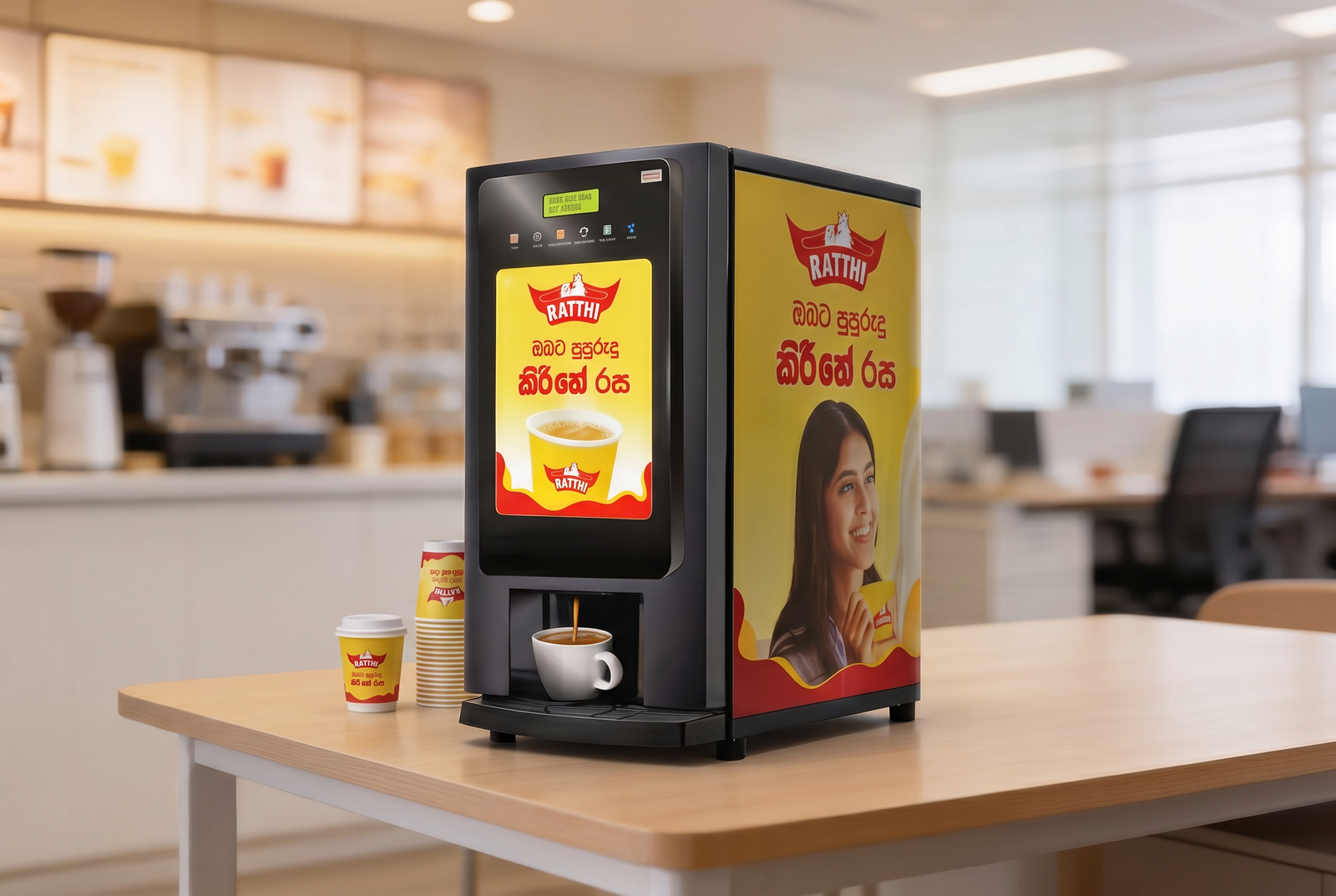 Raththi milk tea machine rental Colombo Pirith ceremonies
